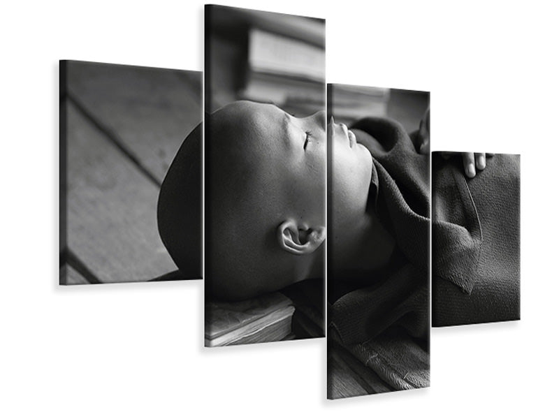 modern-4-piece-canvas-print-sleeping-buddha