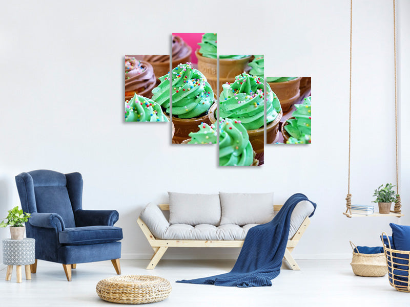 modern-4-piece-canvas-print-soft-ice-cream