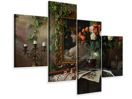 modern-4-piece-canvas-print-still-life-with-flowers-and-picture