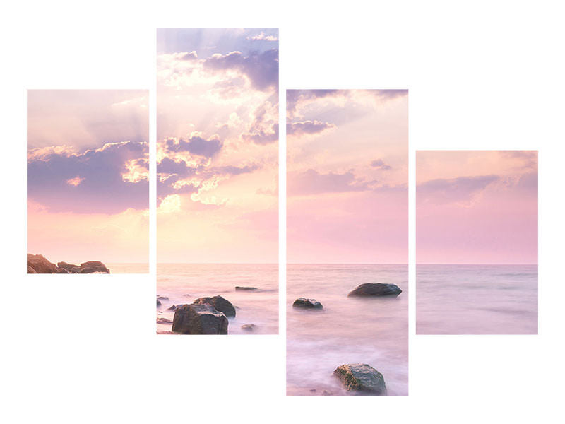 modern-4-piece-canvas-print-sunrise-at-sea