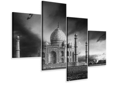 modern-4-piece-canvas-print-the-banks-of-the-jamuna-river