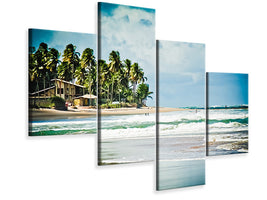 modern-4-piece-canvas-print-the-beach