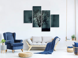 modern-4-piece-canvas-print-the-tree-in-darkness