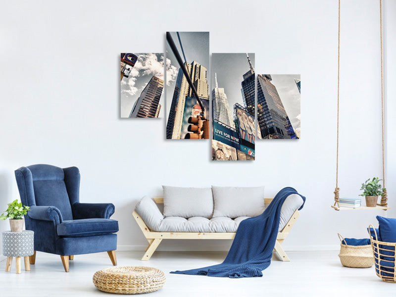 modern-4-piece-canvas-print-times-square