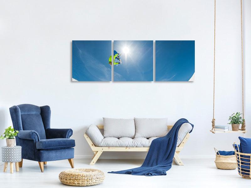 panoramic-3-piece-canvas-print-backflip-crossed-skis