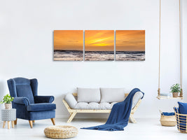 panoramic-3-piece-canvas-print-lake-with-sunset