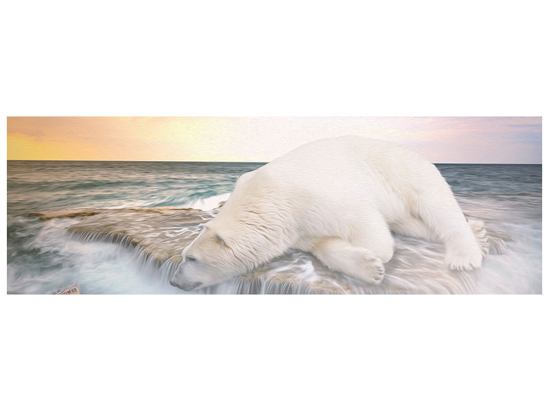 panoramic-canvas-print-the-polar-bear-and-the-sea